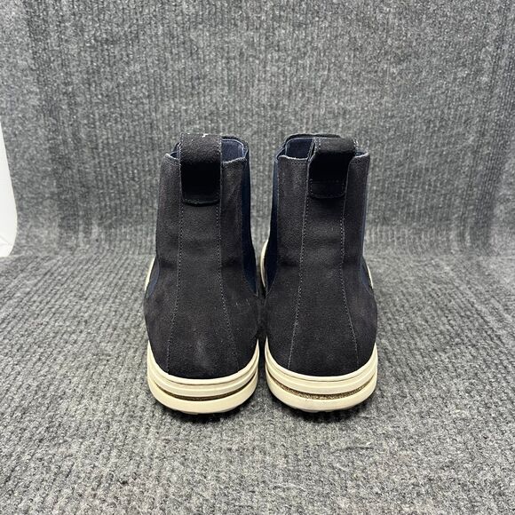Birkenstock Black Suede Chelsea Boots with Cream Sole main image 5